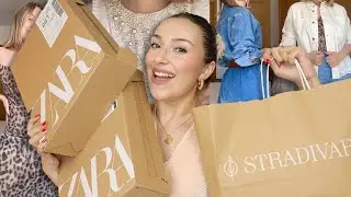 🔥 SUPER HAUL ZARA Y STRADIVARIUS PRIMAVERA (Nueva temporada) 🌸 Camisas, tops, vestidos, pantalones