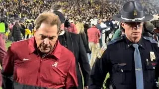 Alabama football walks off the field at Rose Bowl after overtime loss to Michigan