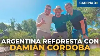 Damián Córdoba se suma a La Argentina Reforesta plantando en 