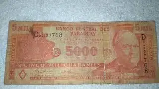PARAGUAY 5000 GUARANIES 2005