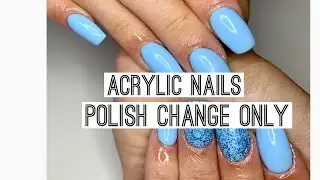 Polish Change | doing a polish change on acrylic nails