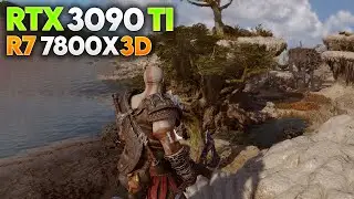 7800X3D и RTX 3090 Ti | God of War Ragnar&ouml;k (1080p, 1440p и 4K Ultra + DLSS)