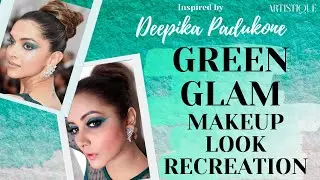 Recreating Deepika Padukone's Glam look | Green Glam eyes Tutorial |Artistique by Nidhi Uttam