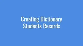 Creating Dictionary as Students Records in Python &ndash; The Smart Way to Store Data #python
