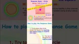 Response Game - Circle Series 143 [Level 8] #Short #brainexercise #mindexercises #mentalexercise