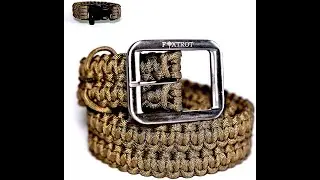 FOXTROT Brown 550lb Survival Military Grade Paracord Belt