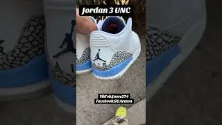 Jordan 3 UNC Restoration  #574quan #574southbend #southbendindiana #sneakerheadquan #foryou
