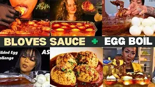 🤤 Juicy * SOFT BOILED EGGS + BLOVES SMACKALICIOUS SAUCE * 🥚| Satisfying Mukbang Compilation 🥵