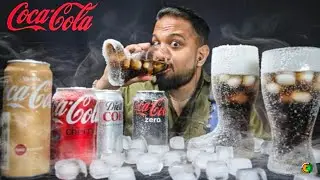ASMR COLD ICED🥶 COCA COLA SOFT DRINKS | COLD DRINKS🍷| VANILLA & CHERRY SODA |DRINKING SOUNDS MUKBANG