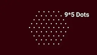 9*5 Dots simple Rangoli Designs🌹 star Rangoli#kolams #muggulu #rangoli #easy #akkirangoli #morangoli