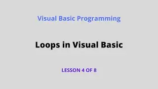Loops in Visual Basic