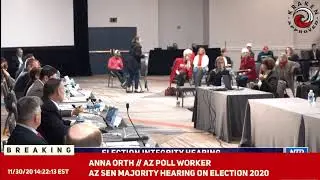 LIVE // AZ SEN MAJORITY HEARING ON ELECTION ISSUES  // NOV 30 2020