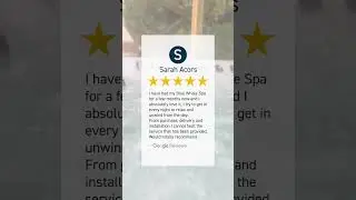 Another 5 star review of a Blue Whale Spa hot tub #hottub #bluewhalespa #review