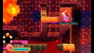 Kirby: Triple Deluxe - 100% Walkthrough - Endless Explosions Level 1 (All Sun Stones/Gold Keyring)
