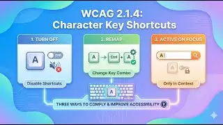 WCAG 2.1.4 Character Key Shortcuts