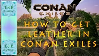 Conan Exiles - How to Make Leather and Thick Leather and Use the Tannery