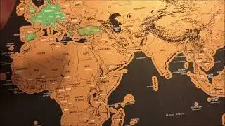 SCRATCH OFF WORLD MAP ASMR (Travel ASMR)