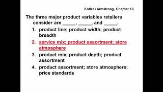 Principles of Marketing - QUESTIONS & ANSWERS - Kotler / Armstrong, Chapter 13
