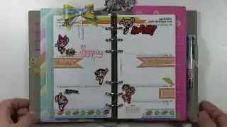 Filofax Deocration Week 15 plus tutorial on bow clip! Yay!