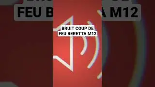 BRUIT COUP DE FEU BERETTA M12 #bruitage #montage #son #sound