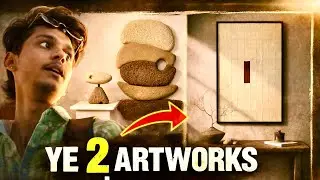 Day 04 | Ye 2 Artworks Banaye 😱 | Minimal Art Experiment | Artist Daily Vlog
