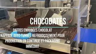 chocodates  chocofigs chocolate covered dates tunnel refroidissement pour enrobage dattes chocolat