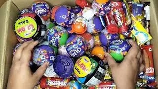 ASMR: Unboxing a Giant Mystry Box Full of Candy 🍬 chocolate rainbow lollipop 🍭 Satisfying videos 💞