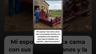 Mi esposo hizo esta cama a mano y la comparte para que le den su opini&oacute;n. &iquest;Qu&eacute; les parece?