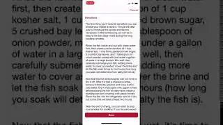 How to Open Recipes - BBQ Smoking Journal & Recipes Exchange App from Cave Tools