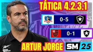 SM 25 - Tática de Artur Jorge 4.2.3.1 GOLEADORA 🔥 🏆
