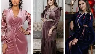 robes en velours  ❤❤  قنادر قطيفة