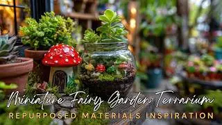 💫 DIY Miniature Fairy Garden Terrarium: Repurposed Materials & Easy Steps Inspiration