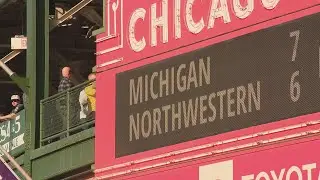 Unseasonably warm temps greet Northwestern and Michigan fans at Wrigley Field