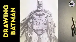 Drawing BATMAN | Drawing Pencil | Drawing Anime & Superhero | Easy Drawing Tutorial