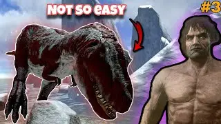 Ark Mobile Brutal 100 |  Killing Alpha T-Rex at Just Level 10 | Hardcore-Brutal | #3