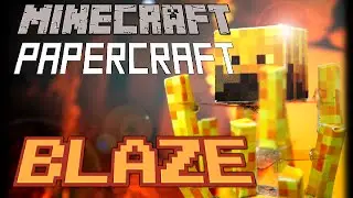 How to make a Minecraft Papercraft Blaze with Stand