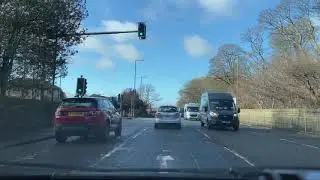Driving in Edinburgh - Craigleith to Maybury - February 2022