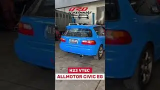H23 ALL MOTOR CIVIC EG ESTILO EXHAUST SOUND USING ORD EXHAUST KNALPOT