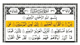 Surah Yasin (Yaseen) Full With Arabic Text | Sheikh Al Aql | Ep - 03 #surahyaseen