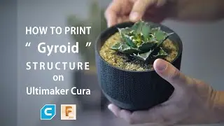 ジャイロイド構造の植木鉢を3Dプリントし、いづれアガベをぶち込み候【Ultimaker Cura】