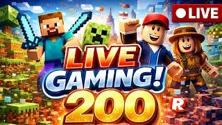 Live Spécial 200 !!!! : Roblox et Minecraft (Partie 2)