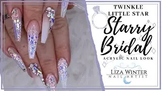 STARRY BRIDAL WEDDING NAILS | Liza Winter | LizaLiwi