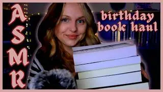 ASMR-обзор книг | 🎂 Уютное чтение книг ко дню рождения с постукиванием и царапанием | ОБЗОР КНИГ №3