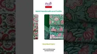 hand block printed cotton fabric, mht india block print fabric call at +91 9828767696