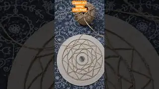 Jute rope Art#hobby #lippanart  #juteropecraft  #whatsyourhobby1 #shorts #shortsfeed #ytshorts