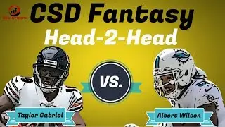 Fantasy Football 2018 - Week 7 Head 2 Head Taylor Gabriel vs. Albert Wilson