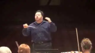 Douglas Kinney Frost rehearses Beethoven 7th Symphony Mvt 4
