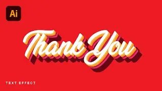 Colorful Text Effect in Adobe Illustrator | Custom Effect