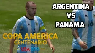 [HD] Argentina vs Panama Copa America 2016 11/06/2016 Fifa 16 1080p60
