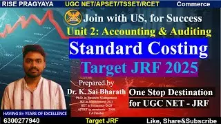 Standard Costing - UGC NET Commerce Unit 2 Part 01
